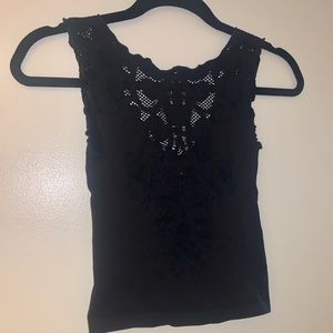 Free People Intimates black spandex top !